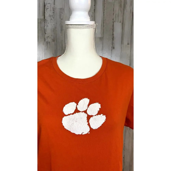Champion Men's XXL Clemson Tigers Orange Short Sleeve Graphic Print T-Shirt - Picture 2 of 7